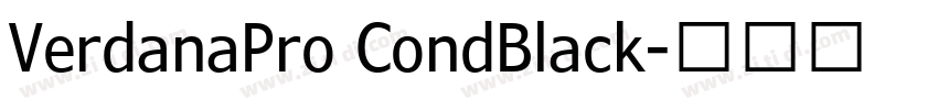 VerdanaPro CondBlack字体转换